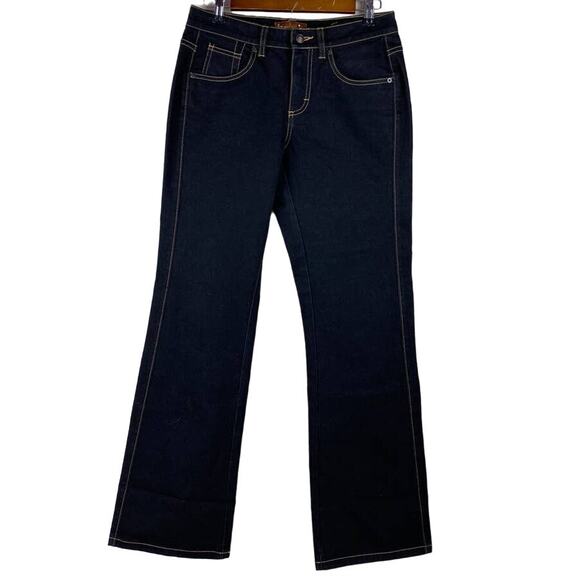 New Lee Jeans One True Fit Sample Women Black Wash Mid Rise Bootcut Jeans Sz 6M - Picture 1 of 9